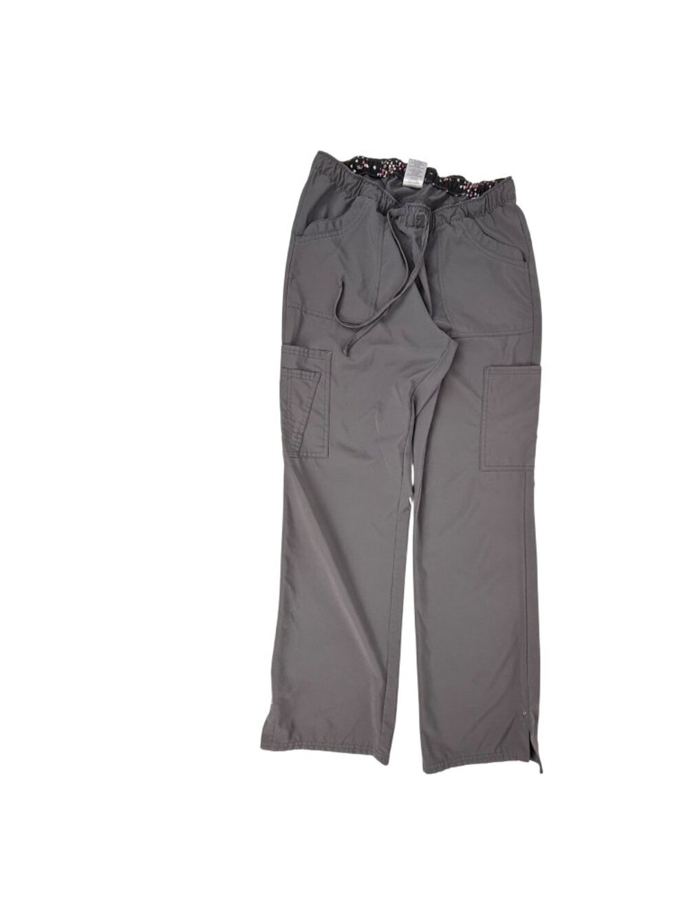 Heart & Soul Women's Medical Cargo Scrub Pants Gray Size M